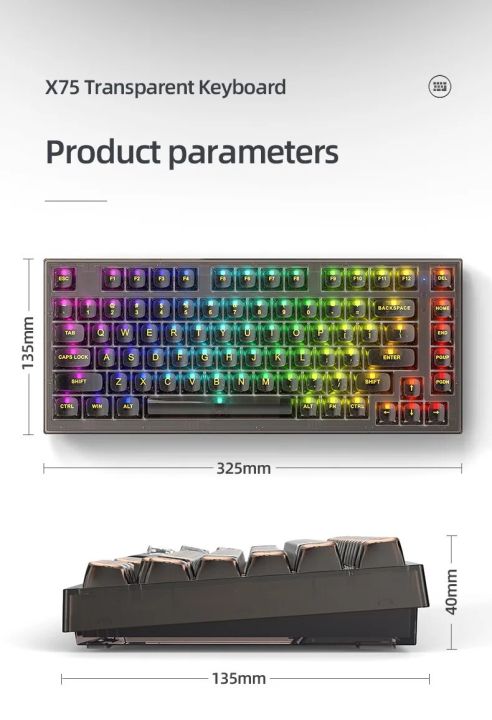 Transparent%20Mechanical%20Keyboard%20with%20RGB%20Backlit%2082%20Keys%20White%20HOT%20Swappable%20Mechancial%20Switch%20Wired%20Keyboard%20for%20Gamer%20-%20Image%205