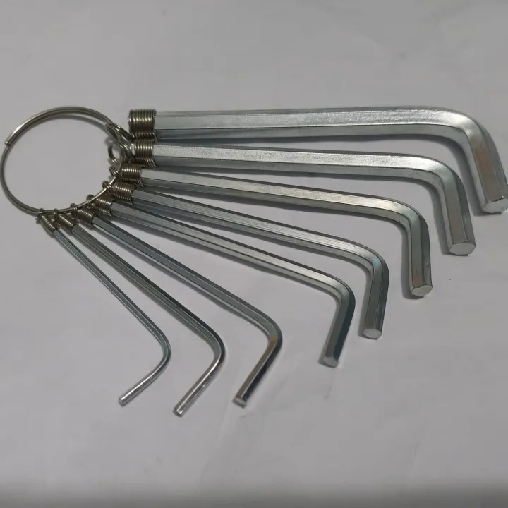Hexagon%208%20Pcs%20Metric%20Combination%20Hex%20Key%20Allen%20Wrench%20Set%201.5Mm%202.Mm%202.5Mm%203Mm%203.5Mm%204Mm%205Mm%206Mm%20Keyring%20Hand%20Bicycle%20Repair%20Screw%20Driver%20Tool%20Set%20-%20Screw%20Driver%20Set%20-%20Image%203