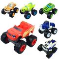 6Pcs A Set Children Cartoon Machines Blaze Model Vehicles Vehicles Toys Monster Truck Racer Figure Kids Game Cars Birthday Gift. 