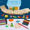 Kids Drawing Stencils Painting Templates Chalk Stencils for Notebook Diary Journal.
