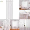 White Voile Window Comfortable Modern Minimalist Curtain for Balcony. 