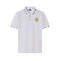 Summer printed polo shirt with polo collar, men's short sleeved business casual fashion slim fit polo shirt, men's essential T-s. 