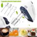 High-Performance Electric Egg Beater and Mixer - White Color for Cake Cream - Achieve Perfect Baking Results with This Sleek Mixer.