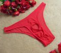 【Good-Love Store】Men Cotton  Underwear Triangle Elastic Mesh Loopholes Thongs See-through Briefs color. 
