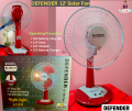DEFENDER 12' Table Solar Fan / 12 Inch Solar Fan / 12v Dc Solar Fan 12 Inch. 