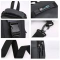 SUUTOOP Men Multifunction USB Shoulder Bag Crossbody Cross Body Sling Chest Bags Waterproof Travel Pack Messenger Pack For Male. 
