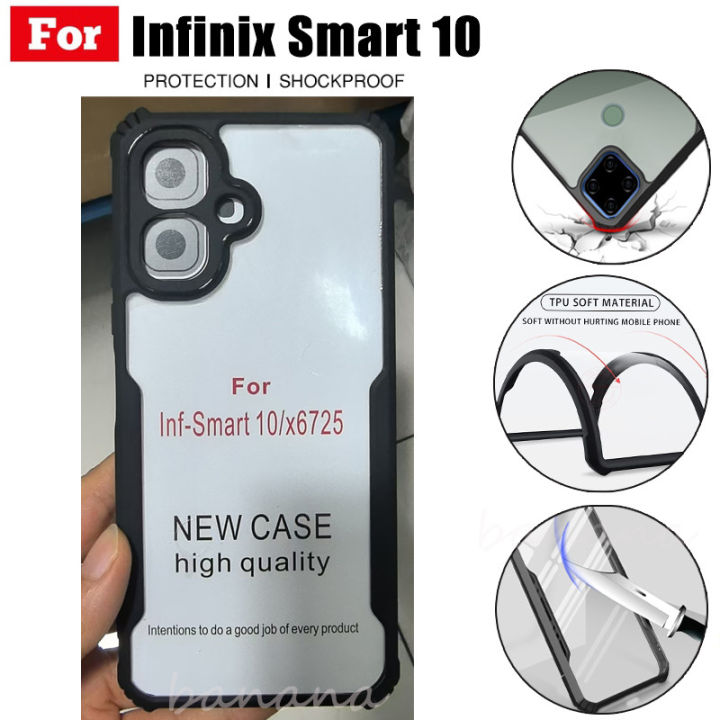 Casing%20For%20Infinix%20Smart%2010%20Phone%20Case%20Transparent%20Back%20Cover%20For%20Infinix%20X6725%20Smart10%20PC+TPU%20Cover%20-%20Image%202