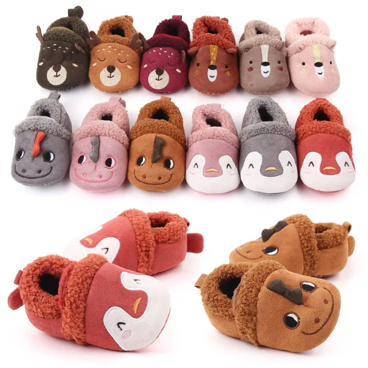 GC%20Toddler%20Kids%20Slippers%20Winter%20Cute%20Animal%20Flat%20Shoes%20Cartoon%20Warm%20Fleece%20Household%20Slippers%20For%20Girls%20Boys%20-%20Image%205