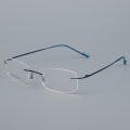 BCLEAR Titanium Alloy Rimless Glasses Frame Men Ultralight Prescription Myopia Optical Eyeglasses Male Frameless Eyewear 6 color. 