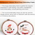 6 Piece Embroidery Hoops 3.93 Inch Round Embroidery Frame with Metal Ring Imitated Wood Embroidery Circle Embroidery Hoop. 