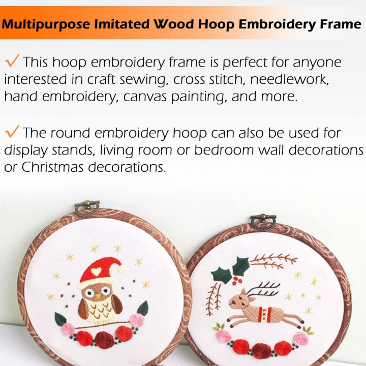 6%20Piece%20Embroidery%20Hoops%203.93%20Inch%20Round%20Embroidery%20Frame%20with%20Metal%20Ring%20Imitated%20Wood%20Embroidery%20Circle%20Embroidery%20Hoop%20-%20Image%205