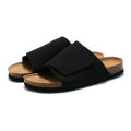 New Suede Leather Cork Slippers for Men Summer Classic Flat Shoes Summer Men Outside Beach Sandals Man Roman Comfortable Slides. 