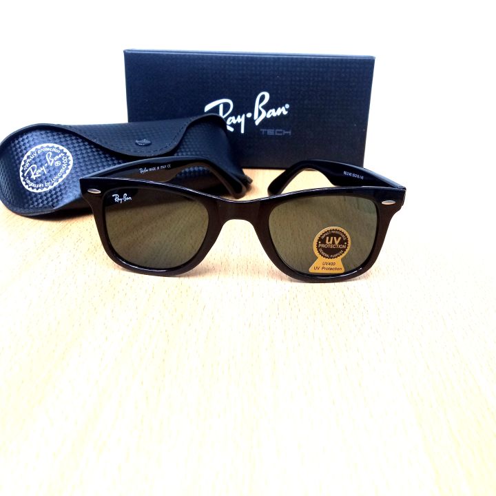 Ray-Ban Wayfarer Sunglasses For Men Good Quality Fashionable Stylish Black Colour Men's Sunglass