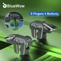 BlueWow G21 Mobile Game Trigger for PUBG Phone Gaming Controller Alloy Gamepad Joystick Aim Shooting L1R1 Key Button for iPhone Android. 