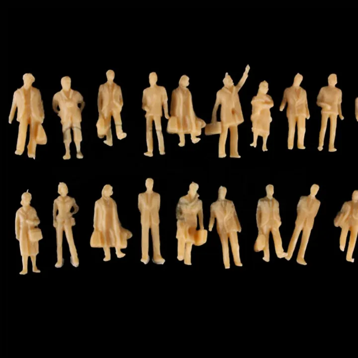 60pcs/lot%201:87%20Scale%20Model%20Miniature%20Figures%20Standing%20Architectural%20Models%20Human%20Scale%20Model%20ABS%20Plastic%20Peoples%20Kids%20Toy%20-%20Image%206