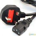 3 Pin Uk Desktop Power Cord 1.5M With Fused For Desktop Pc Lcd Monitor Laptop Printer Power Supply Cord Cable Wire. 