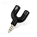 3.5mm AUX Audio Mic Splitter Cable Earphone Headphone Adapter PC Headphone Converter. 