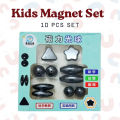 10 Pcs Magnet Set With Polished Black Magnetic Balls Toy Game for Kids Playing - 2 packet. 