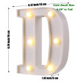 Alphabet Letter LED Night Light Lamp Outdoor Home Club Wedding Party Wall Decor. 