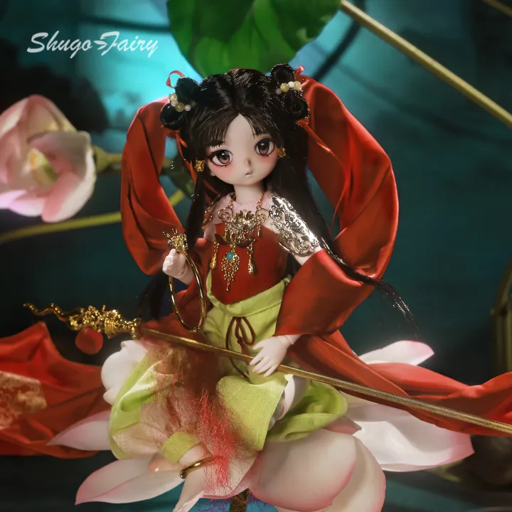 ShugaFairy%20Nezha%20Bjd%20Dolls%201/4%20Chinese%20Mythology%20Body%20DIY%20Girls%20Gift%20Anime%20Jointed%20Movable%20Doll%201/4%20Bjd%20Head%20Action%20Figure%20-%20Image%204