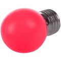 E27 LED Light Warm Red Bulb Plastic Bulb (0.5W Power, Red).