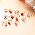 10pcs/lot Children's Cartoon Rings Candy Flower Animal Bow Shape Ring Set Mix Finger Jewellery Rings Kid Girls Toys Random Color. 