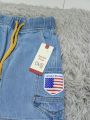 Boys premium cotton spandex denim short pant 5 pkt cargo 2 to 10 Years.