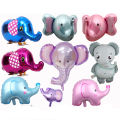 Jungle Cartoon Animal Balloons Elephant Foil Balloons Baby Boys Girls Birthday Party Decorations Baby Shower Kids Helium Balloon. 