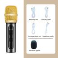 Microphone Generous Appearance No Distortion 260g Aluminum Alloy Karaoke Microphone Computer Microphone A Loud Voice. 