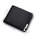 【NEW】 Fashion Men Short Style Wallet Hardware Iron Edge Business Multi-Card Slot Men Wallet. 