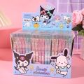 Sanrio Gel Pens 12pcs Kuromi Hello Kitty Melody Cute Boxed Press Water-based Pen Office Signature Pen Stationery Wholesale. 