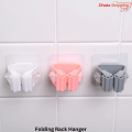Folding Rack Hanger On Walls Kitchen Tool Storage Rack Mop Organizer for organizing kitchen items and washroom - Space Savers -  Urmi Collection. 