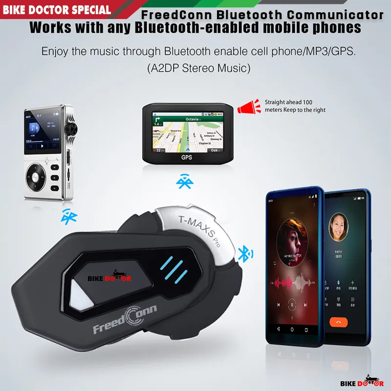 BLAISE V8S Motorfiets Bluetooth Intercom Muziek De... – Vicedeal