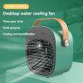 Portable air conditioning fan USB office desktop mini refrigerator household bedroom humidification spray water cooling fan. 
