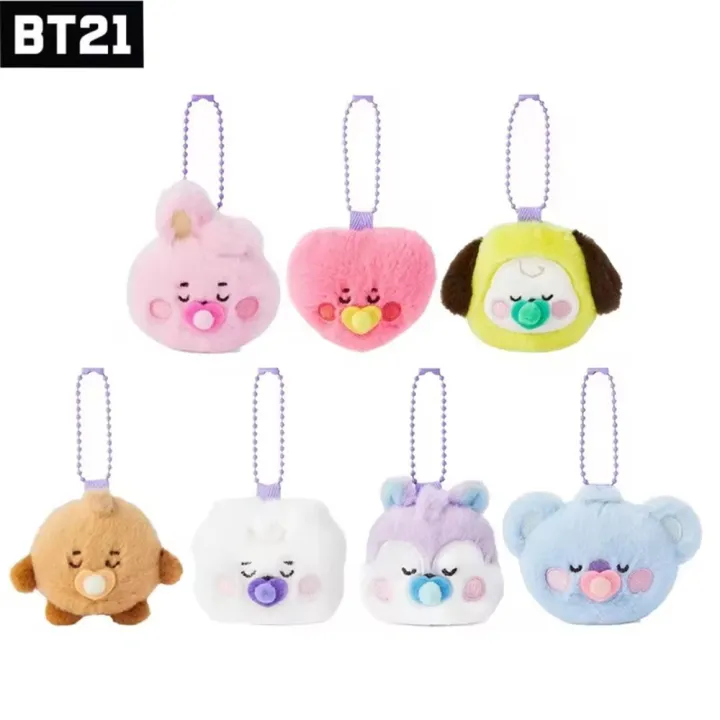 BT21%20Kawaii%20Popular%20Anime%20Cooky%20TATA%20Koya%20RJ%20Shooky%20Mang%20Chimmy%20Mini%20Plush%20Keychain%20Pendant%20Baby%20Pacifier%20Plush%20Doll%20Bag%20Pendant%20Ornament%20Gift%20-%20Image%207