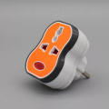 2 Pin Multi Socket converter 2 in 3/2 Plug with light indicator Travel Adapter 1 pcs. 
