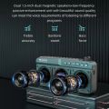 SANSUI F28 Mini Elderly FM Radio Outdoor Wireless Bluetooth Speakers MP3 Walkman Hi-fi Sound Quality LED Clock Lyrics Display TF.
