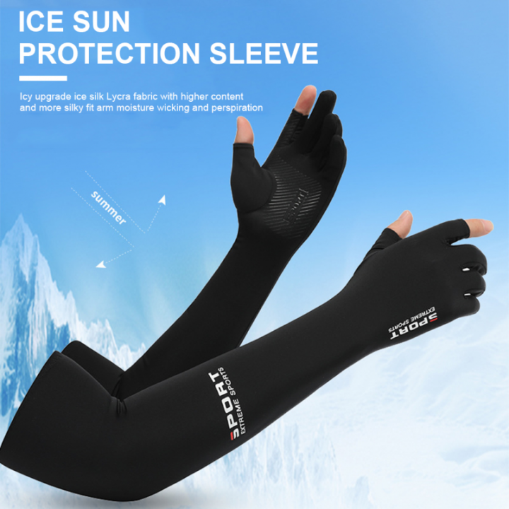 2pcs Sport Arm Sleeves Cycling Running Fishing Climbing Arm Cover Sun ...