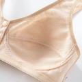 36~46 Women Front Button Bra without padding Plus Size bras Mother's Wireless Top Underwear Large Bralette 5123. 