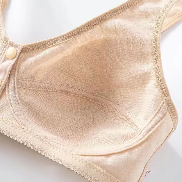 36~46%20Women%20Front%20Button%20Bra%20without%20padding%20Plus%20Size%20bras%20Mother's%20Wireless%20Top%20Underwear%20Large%20Bralette%205123%20-%20Image%204