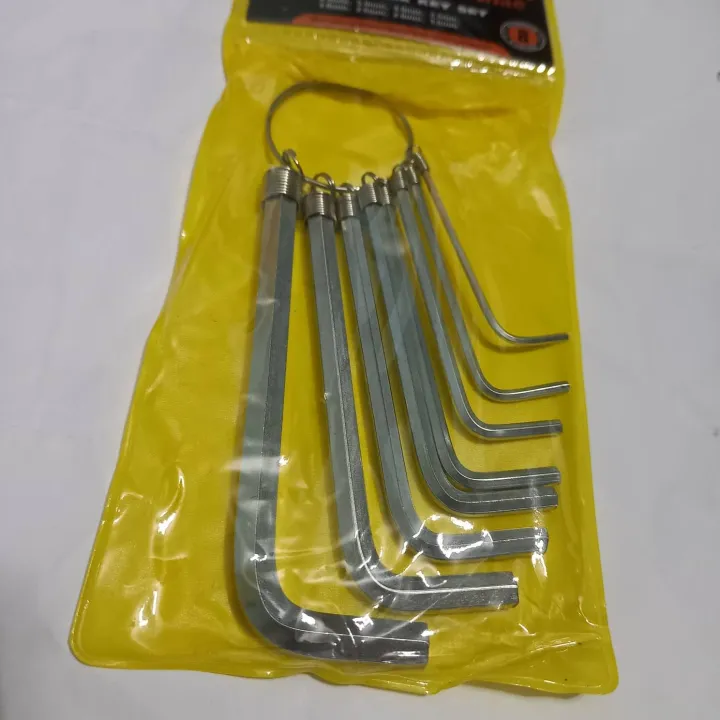 Hexagon%208%20Pcs%20Metric%20Combination%20Hex%20Key%20Allen%20Wrench%20Set%201.5Mm%202.Mm%202.5Mm%203Mm%203.5Mm%204Mm%205Mm%206Mm%20Keyring%20Hand%20Bicycle%20Repair%20Screw%20Driver%20Tool%20Set%20-%20Screw%20Driver%20Set%20-%20Image%209