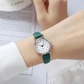Quartz Watch Ladies Fashion Small Dial Casual Watch Leather Strap Wristwatch for Women.