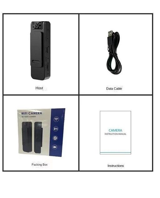 L8 Mini Clip Body Camera HD 1080P Night Vision