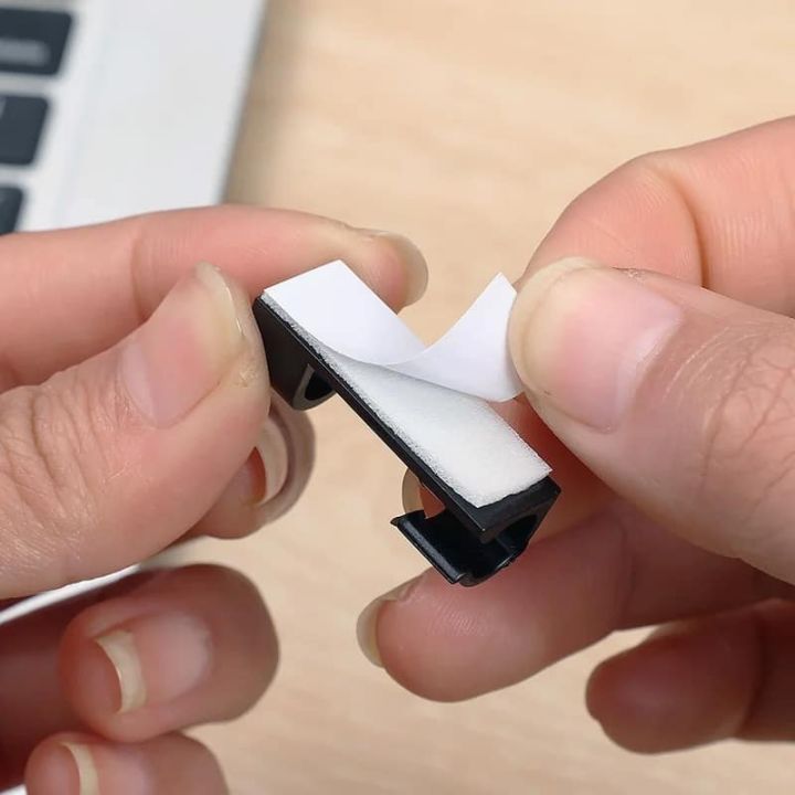 20pcs%20Adhesive%20Data%20Cable%20Charging%20Wire%20Holder%20Clips%20Wall%20Desktop%20Cable%20Organizer%20Peeling%20and%20Mounting,%20Using%20Adhesive%20Glue.%20-%20Image%203