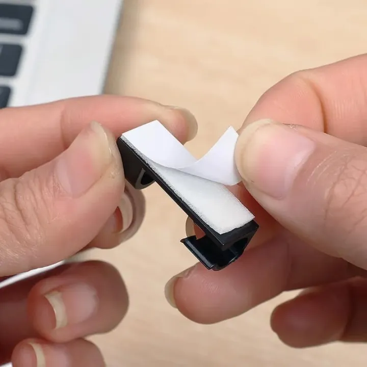 20pcs%20Adhesive%20Data%20Cable%20Charging%20Wire%20Holder%20Clips%20Wall%20Desktop%20Cable%20Organizer%20Peeling%20and%20Mounting,%20Using%20Adhesive%20Glue.%20-%20Image%207