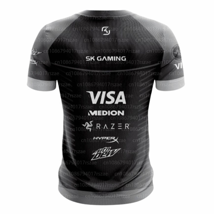 Player%20Game%20Jersey%20Uniform%20SK%20Gaming%20The%20Dream%20Short%20Sleeve%20T-shirt%20Men%20Esport%20Team%20Fans%20Summer%20Tops%20-%20Image%202