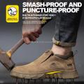 Welder Safety Shoes Anti Smash Puncture Proof Work Safety Boots Men kevlar anti shoes Comfortable Wear-Resistant Work Shoes men BunnyGarden.