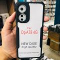 For Oppo A78 4G Cover Edge-Reinforced Shockproof Cushion Back Clear Hybrid Transparent Hard Cover Casing - Camera - Phone Back Cover. 