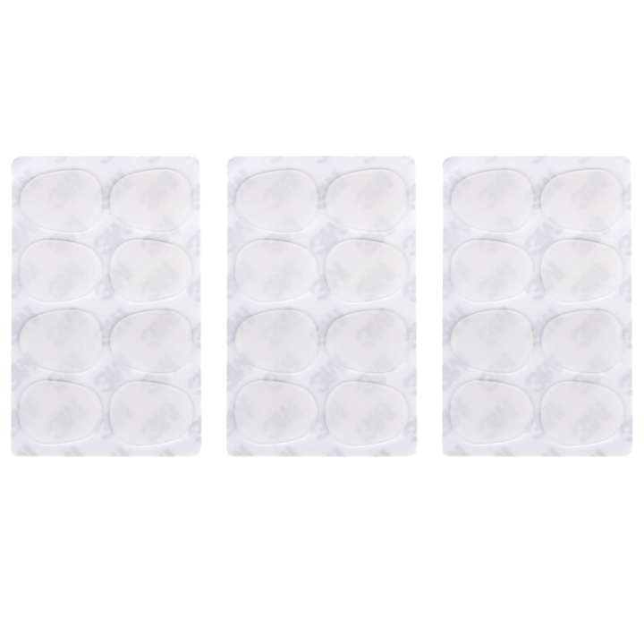 24Pcs Alto/Tenor Saxophone Sax Mouthpiece Patches Pads Cushions 0.8mm---Translucent
