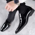 ! Spring and Summer Young Men ︵ Men's Leather Shoes New Korean Style Feet Shang Fashion Cover British Men's Shoes Pointed Toe Business Shoes Casual Shoes 〞.